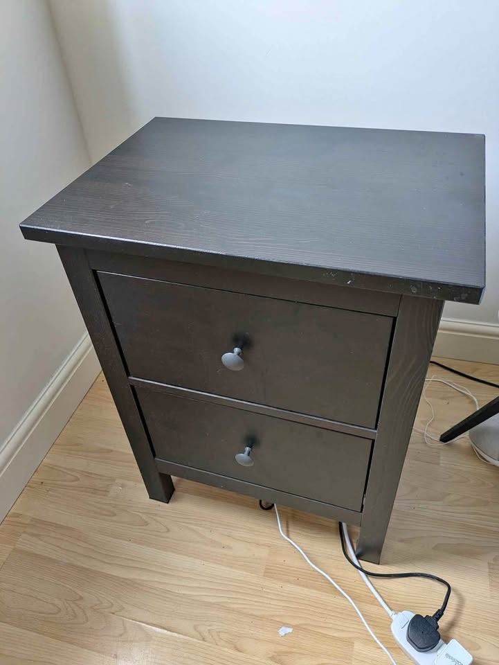 IKEA hemnes bedside drawers ( black ) 