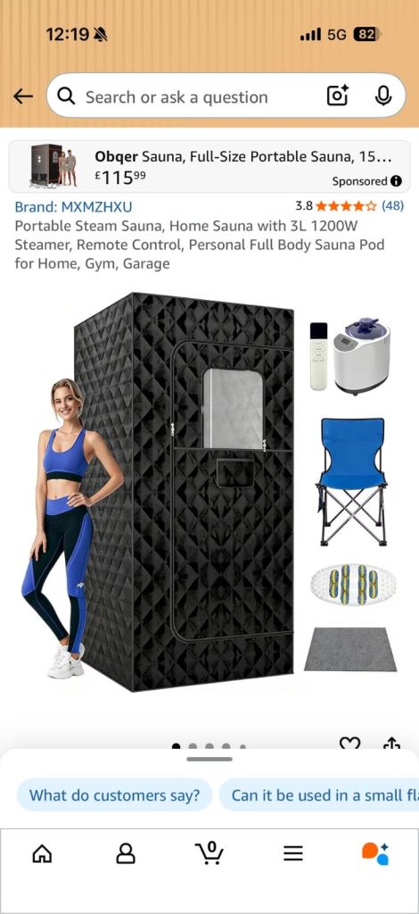 Portable steamed sauna room 