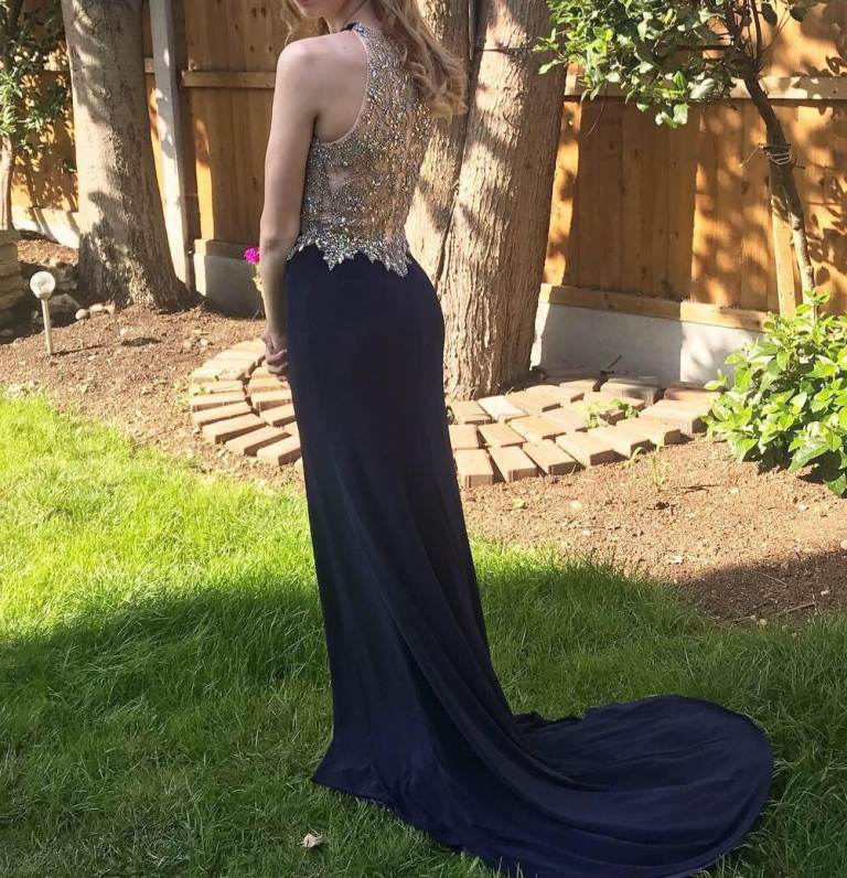 strapless open back dress Cinderella main image 1