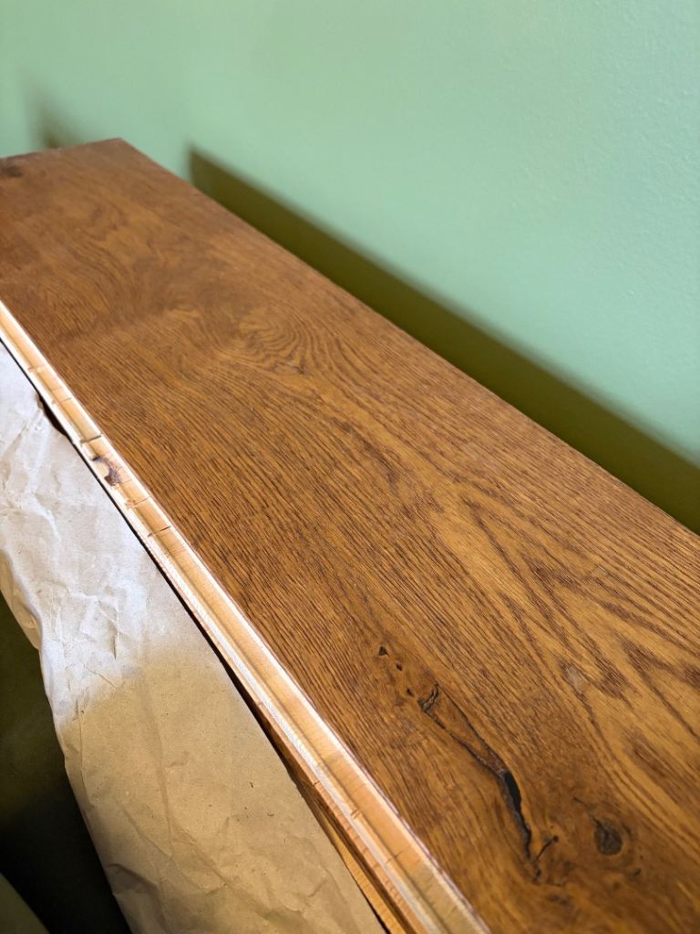 Engineered wood floorboards—dark oak—26sqm