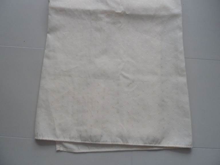 Fabric shower curtain as new