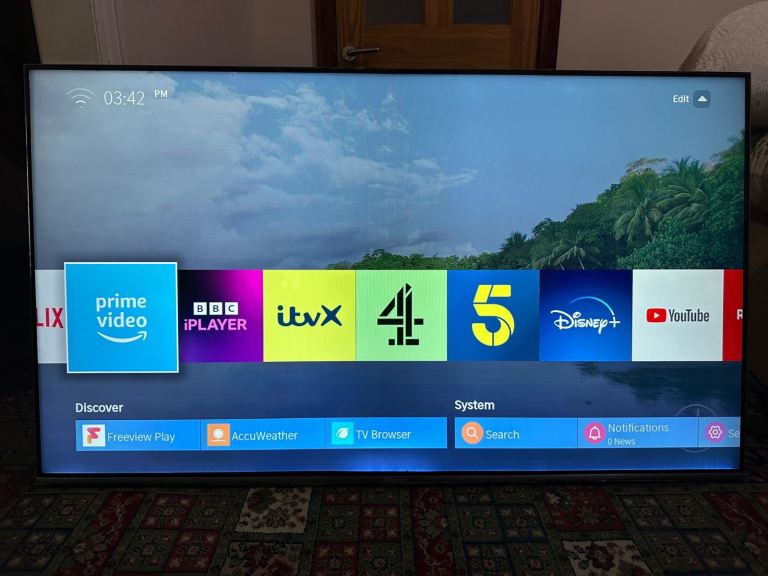 HISENSE H55U7AUK 55 Inch Smart 4K ULED Ultra HD HDR LED TV