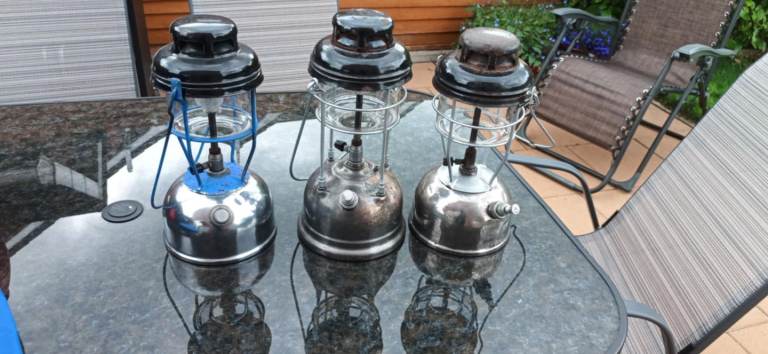 Paraffin tilly lamps 