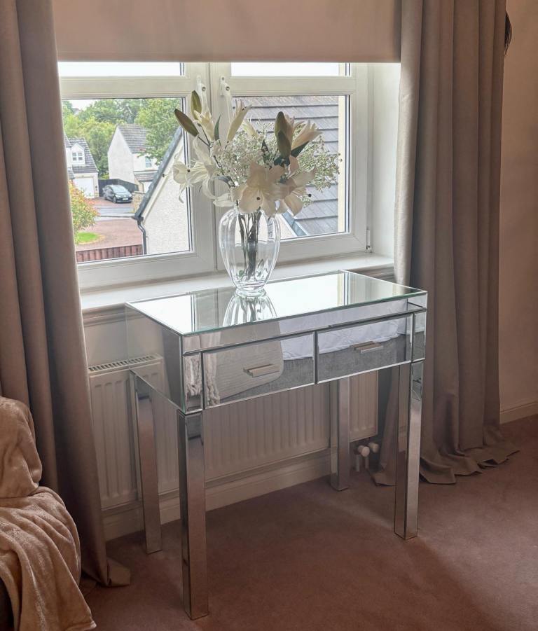 Mirrored Dressing Table with Two Drawers – As Good As New