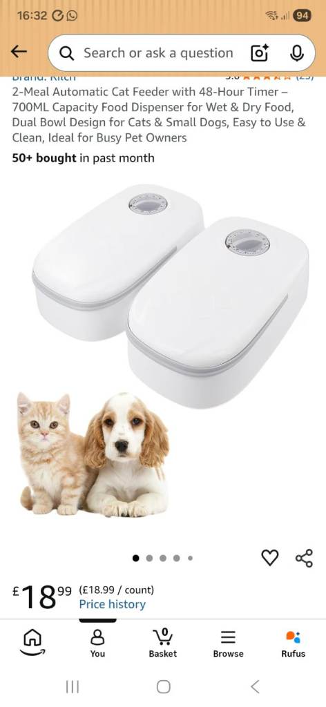 Cat food timers