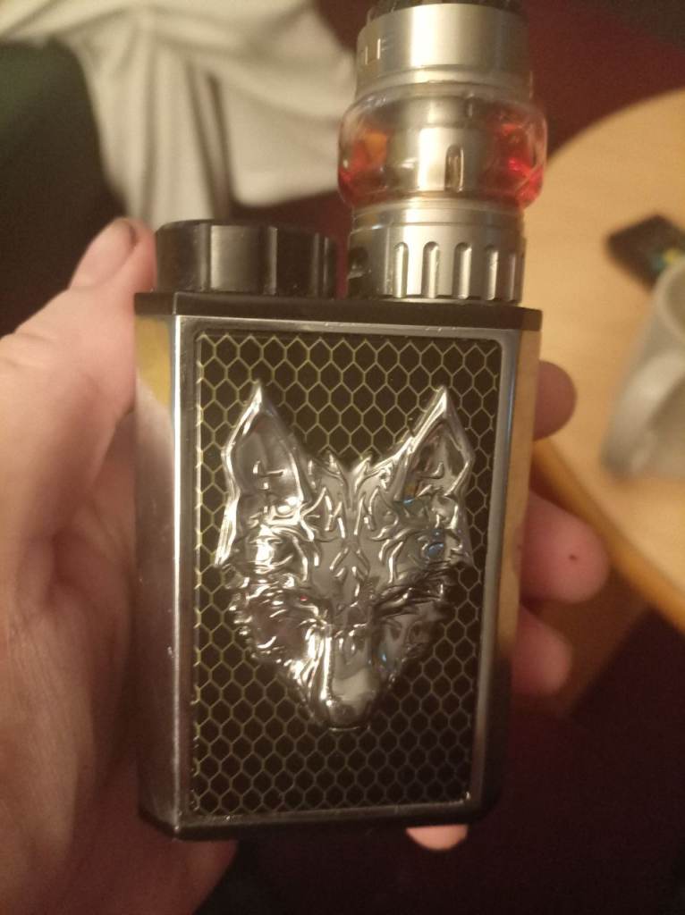 Ecig with a wolf on 