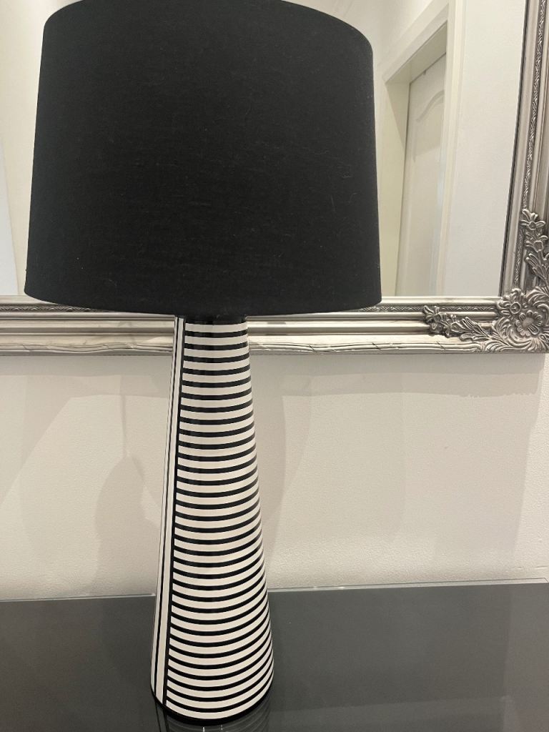Black and white lamp