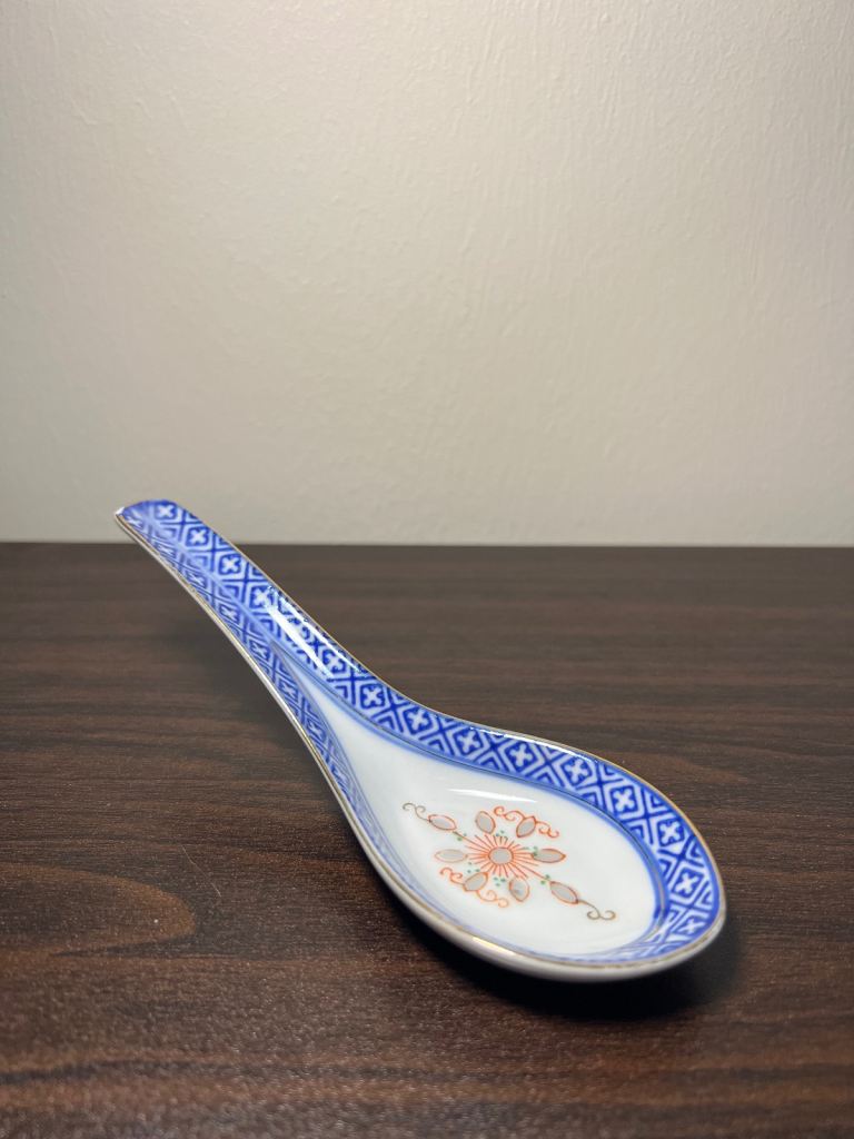 Antique porcelain Spoon
