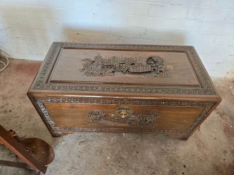 Chinese camphor wood chest