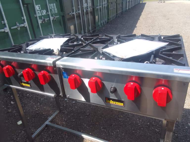 Catering trailer equipment gas tabletop hob burners cookers restaurant kitchen item