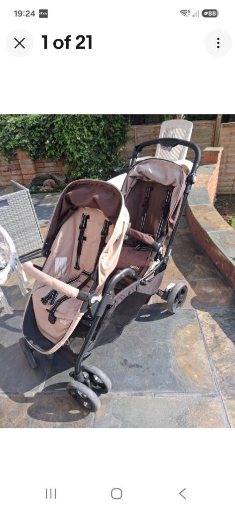 Geoby Double pushchair