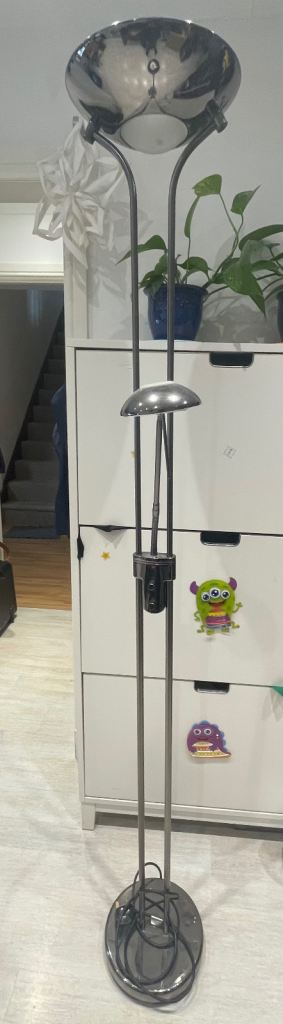 Floor lamp with reading light