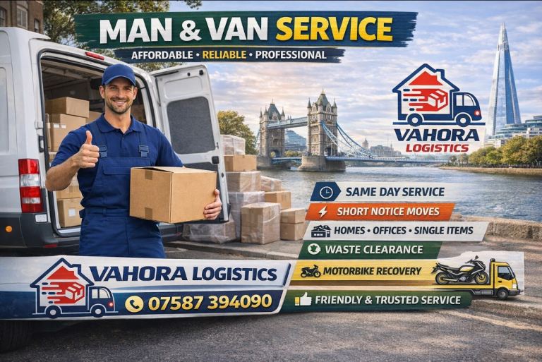 🚚 Vahora Logistics Ltd – Man & Van Services (London & Nationwide)