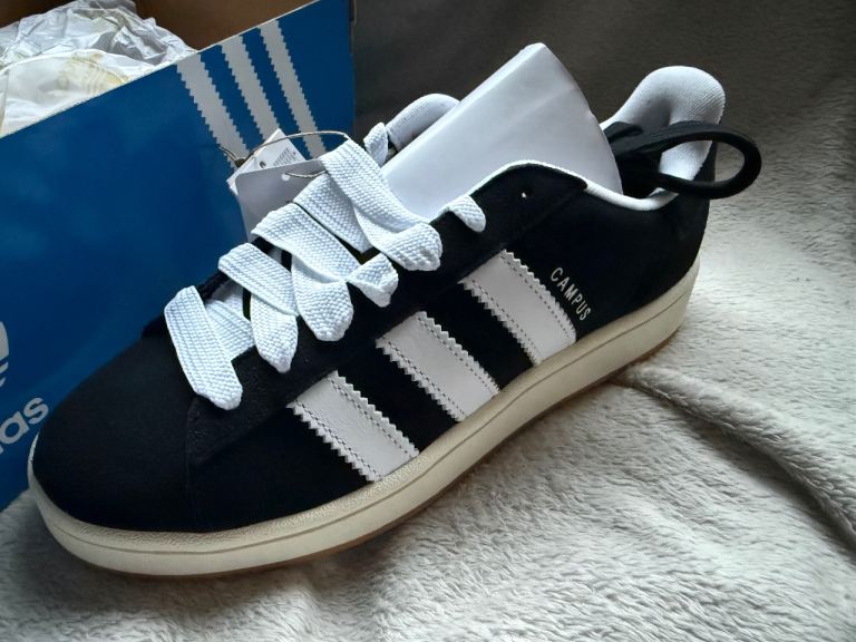 Adidas Campus Trainers - Black Suede, Brand New with Tags