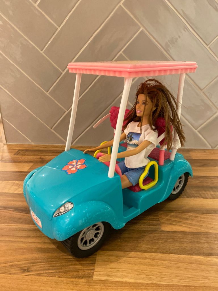 Barbie golf buggy