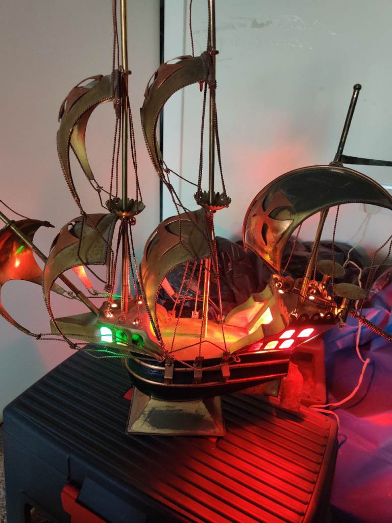 1960s Portuguese Caravel/Galleon Lamp