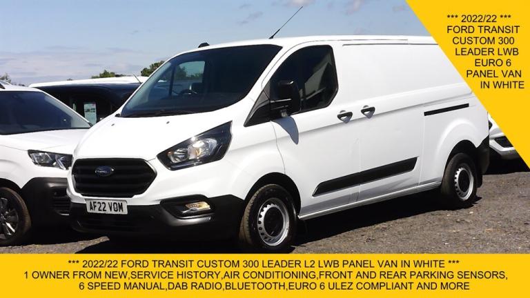 2022 Ford Transit Custom 300 LEADER L2 LWB,AIR CONDITIONING,FRONT+REAR PARKING SENSORS,6 SPEED AN...