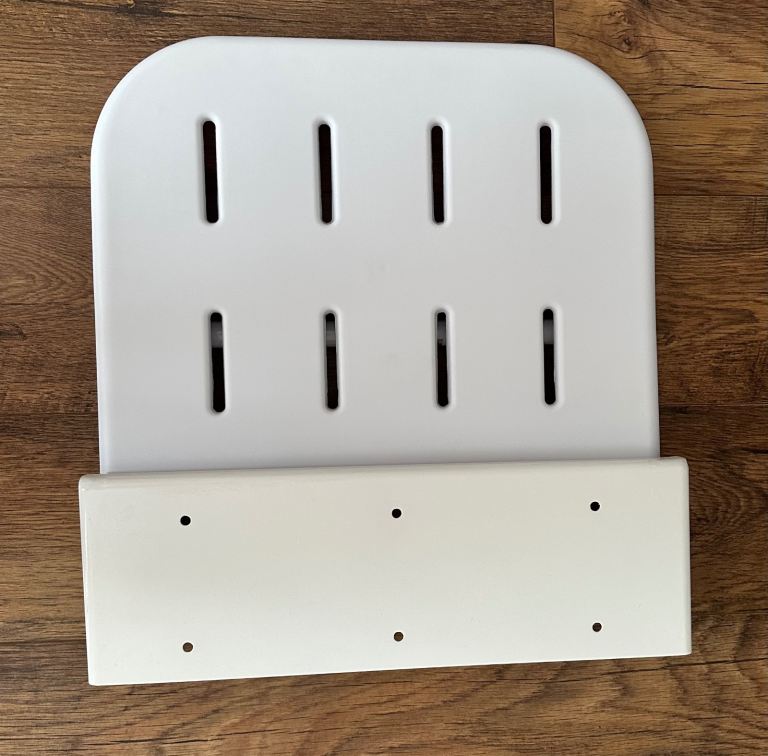 NYMAS White Fold-Down Shower Seat – Brand new, never used
