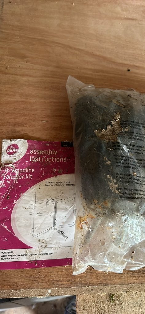 Plum trampoline anchor 