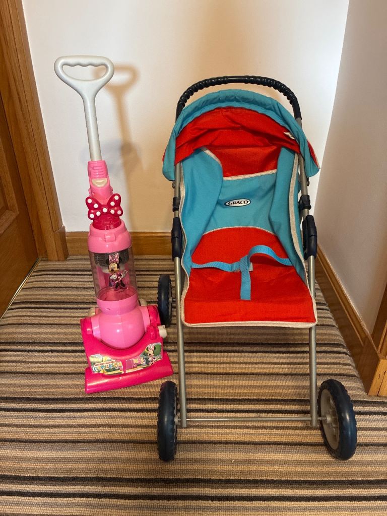 Toy hoover & buggy 