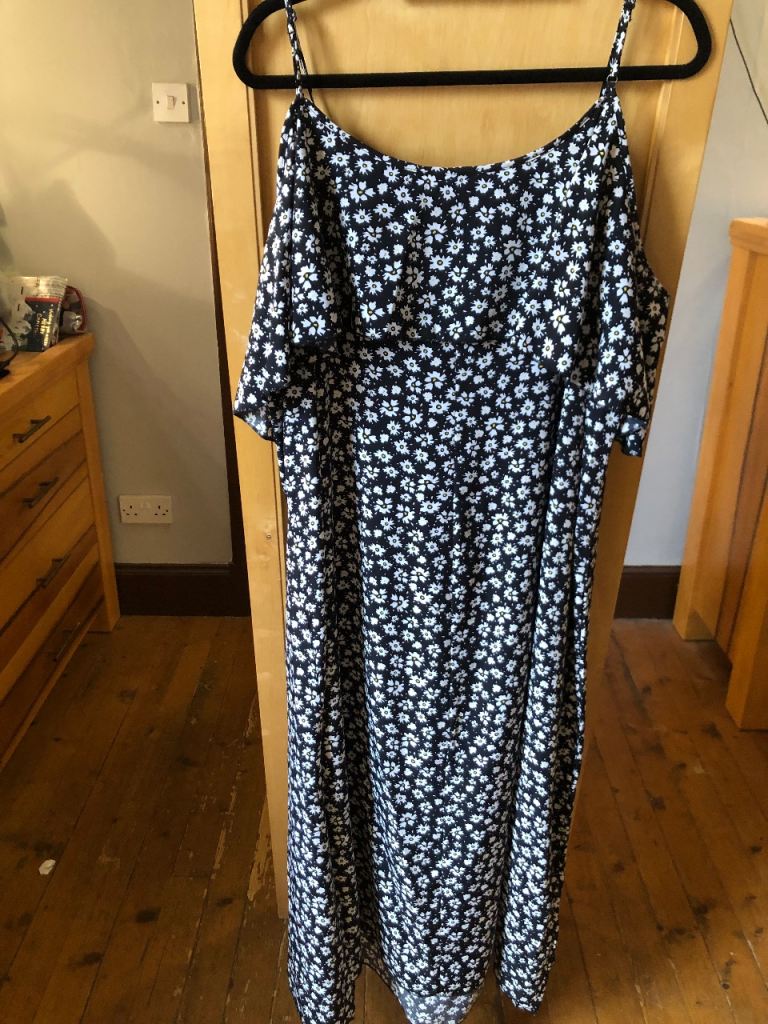 Black Floral Summer Maxi Dress
