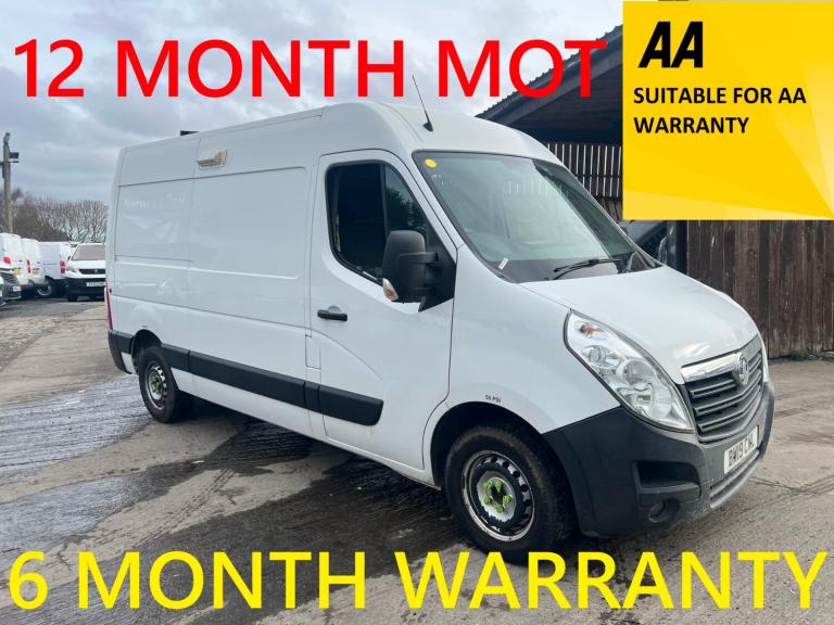 2019 Vauxhall Movano 2.3 CDTI H2 Van 130ps PANEL VAN Diesel Manual