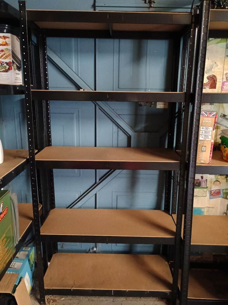 Garage shelving racks (x4)