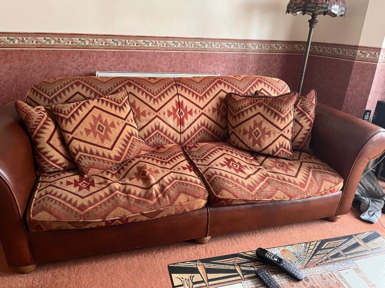 Duresta sofa with  four cushions. 