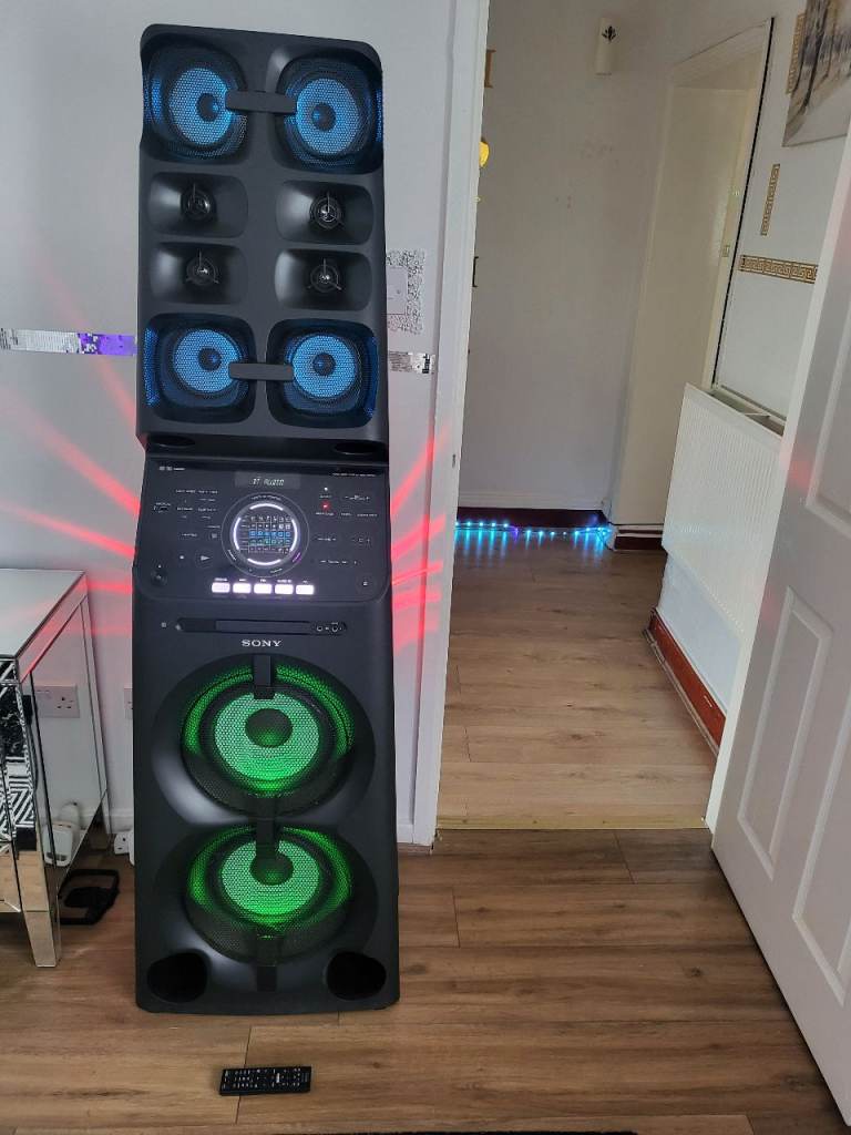 Sony High Power Audio System with Lights and Remote