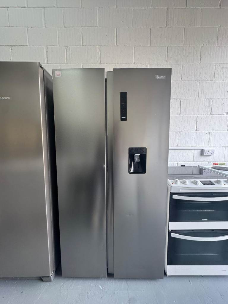 Swan American Style Fridge Freezer – 553L Inox - Free Delivery - Warranty Included - COD