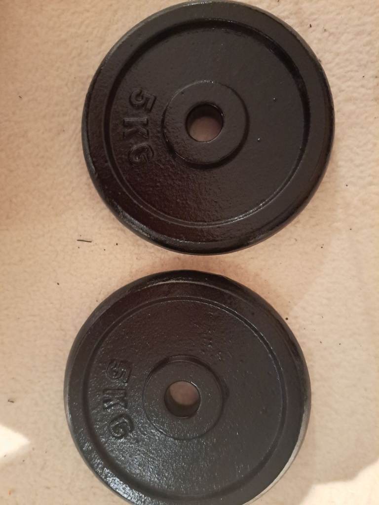 Weight plates 2x5kg 