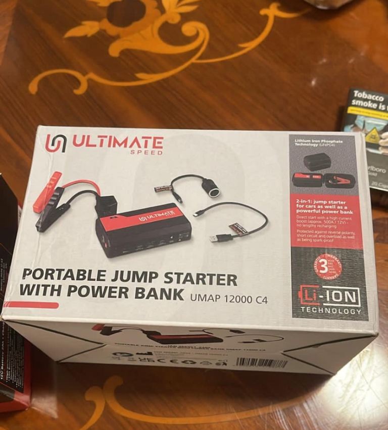 Ultimate Speed Portable Jump Starter with Power Bank UMAP 12000 C4