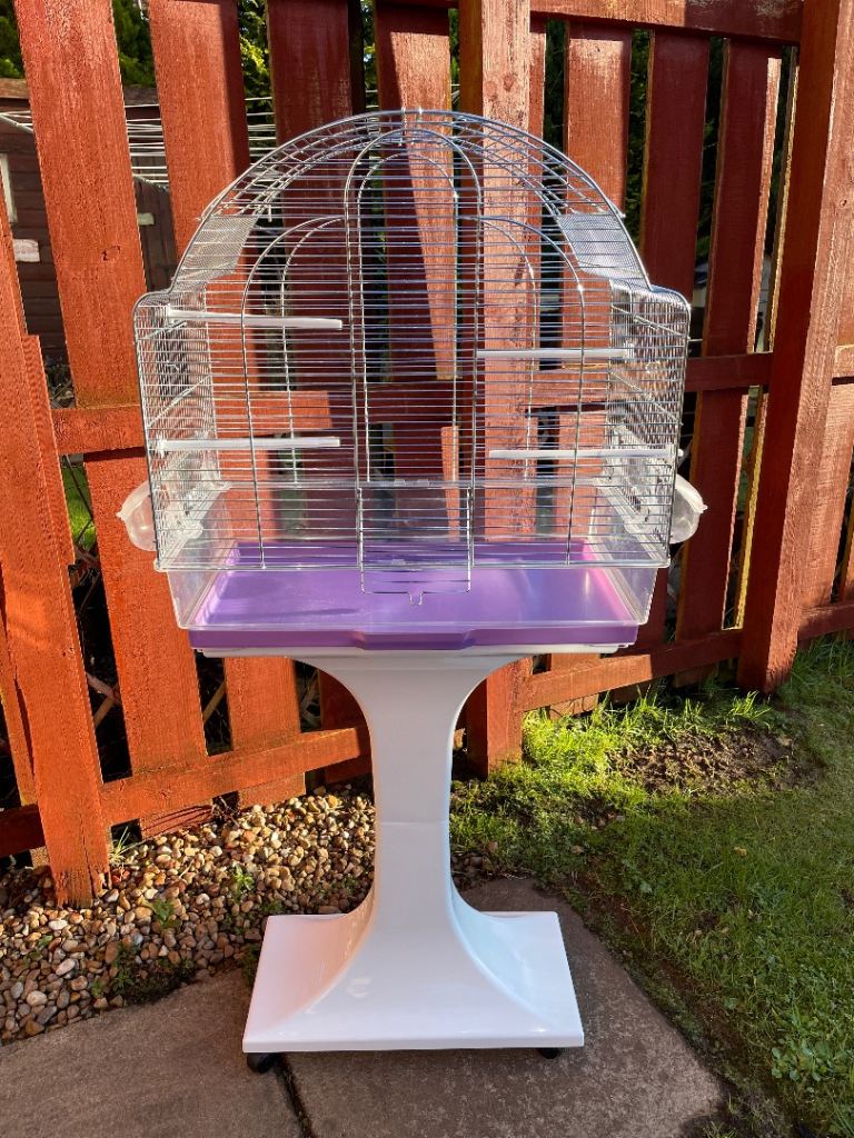 Bird/budgie cage and stand