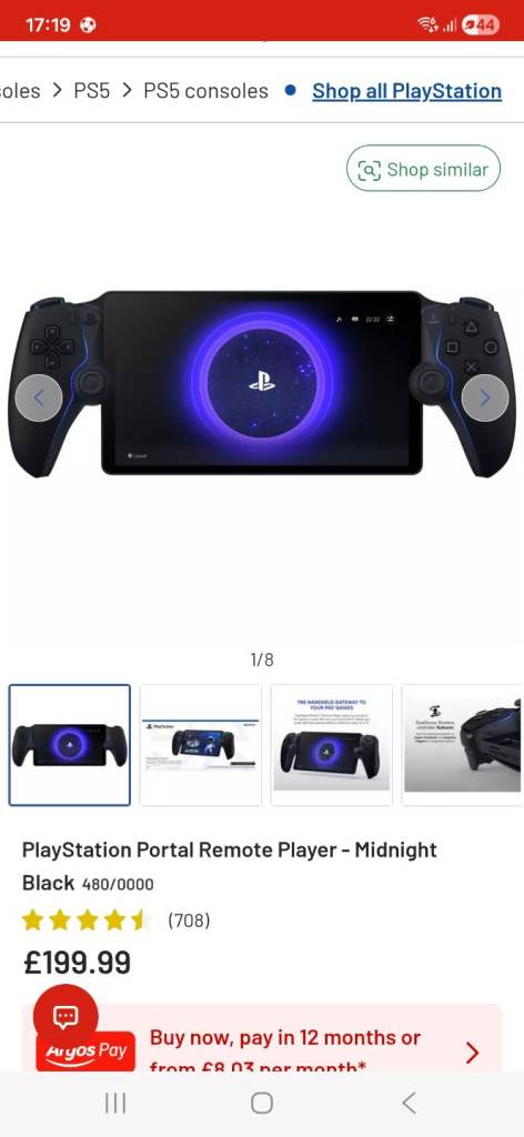 Playstation portal with accessories 