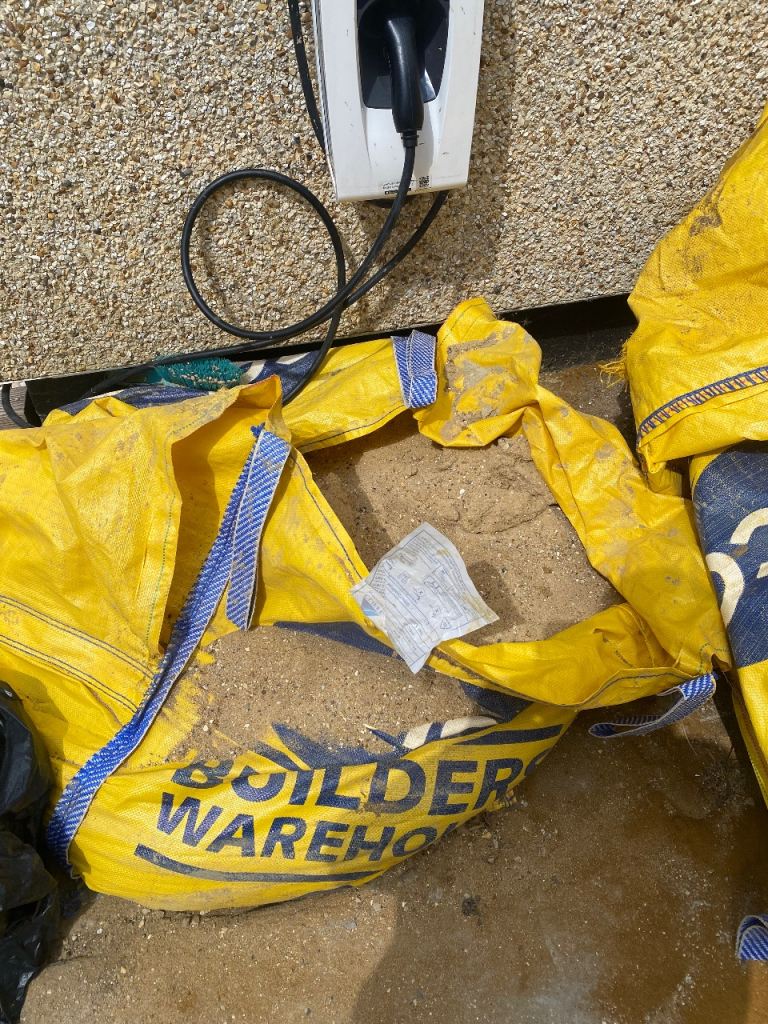 1/2 Large Bag of Building Sand – Partially Used