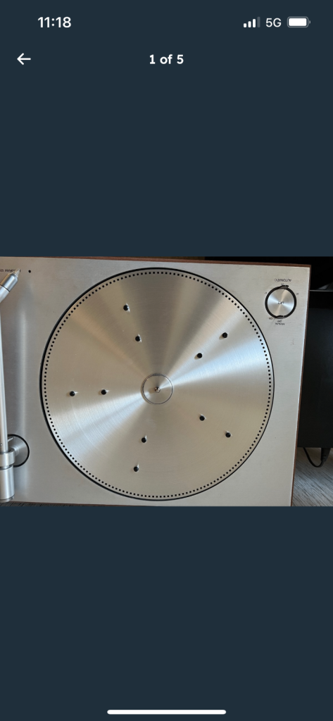 BANG AND OLUFSEN (B&O) BEOGRAM 1202 RECORD PLAYER DECK TURNTABLE