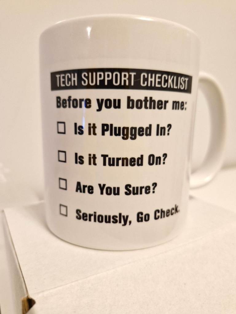 Special Gift Computer Technician Support White Mug