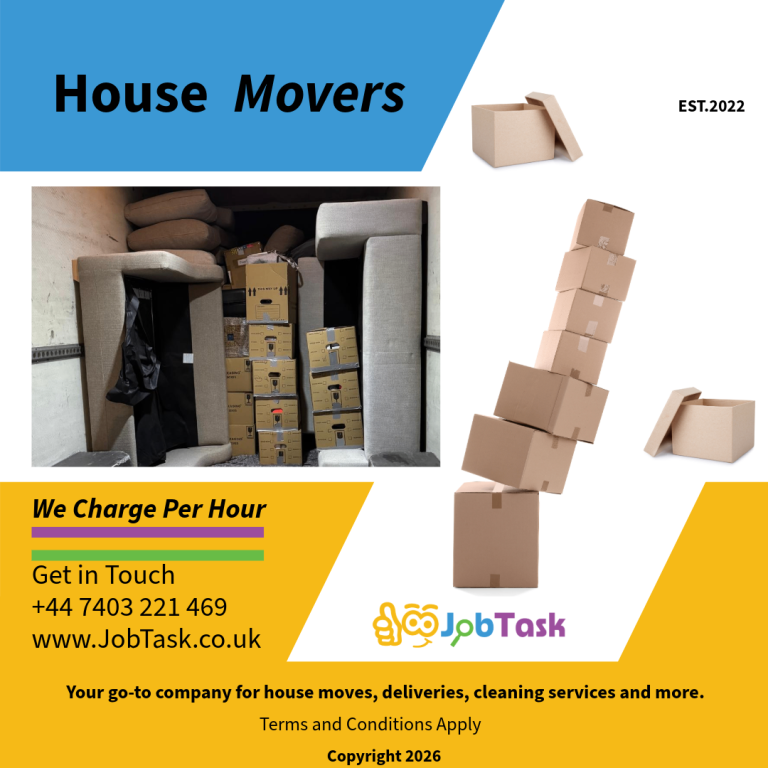 Removals | House Moves in London | Furniture Delivery and Assembly | 2 or 3 Men team with a van.