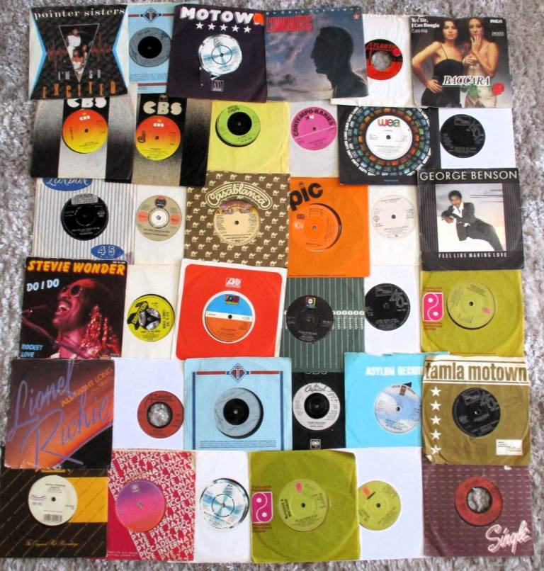 Soul on 7 inch vinyl  collection of 36 records from 1960's/70's/80's