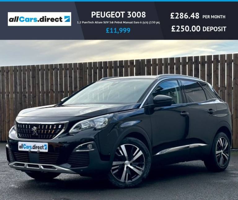 2019 Peugeot 3008 1.2 PureTech Allure 5dr HATCHBACK PETROL Manual