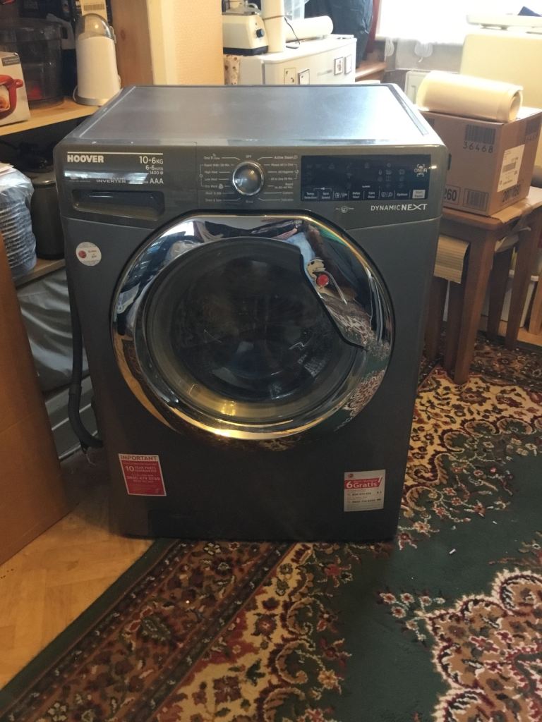 Hoover washer dryer model number WOWOAD4106AHCG80 Wi-Fi ready