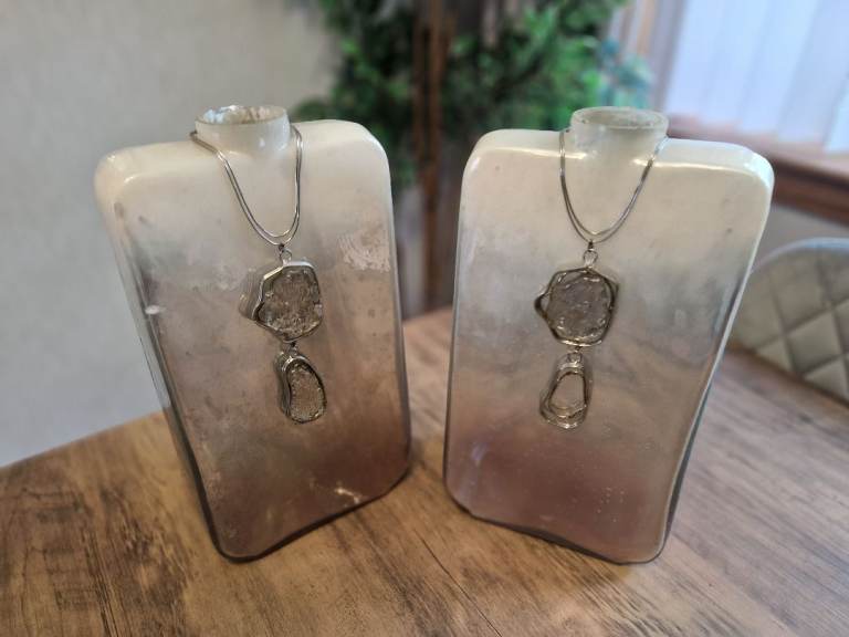 Pair of Decorative Glass Vases