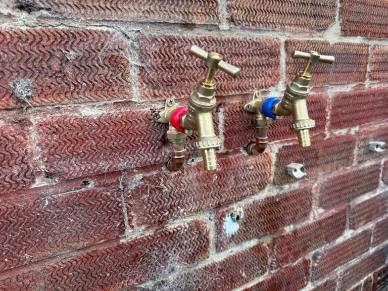 Outside tap supplied and fitted