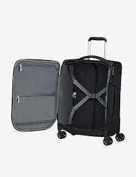 'Airport' Cabin Four Wheel Spinner Suitcase Ultra-Lite Black Carry-on