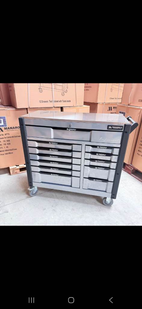 Manarola tool box / chest 10 drawers full of tools