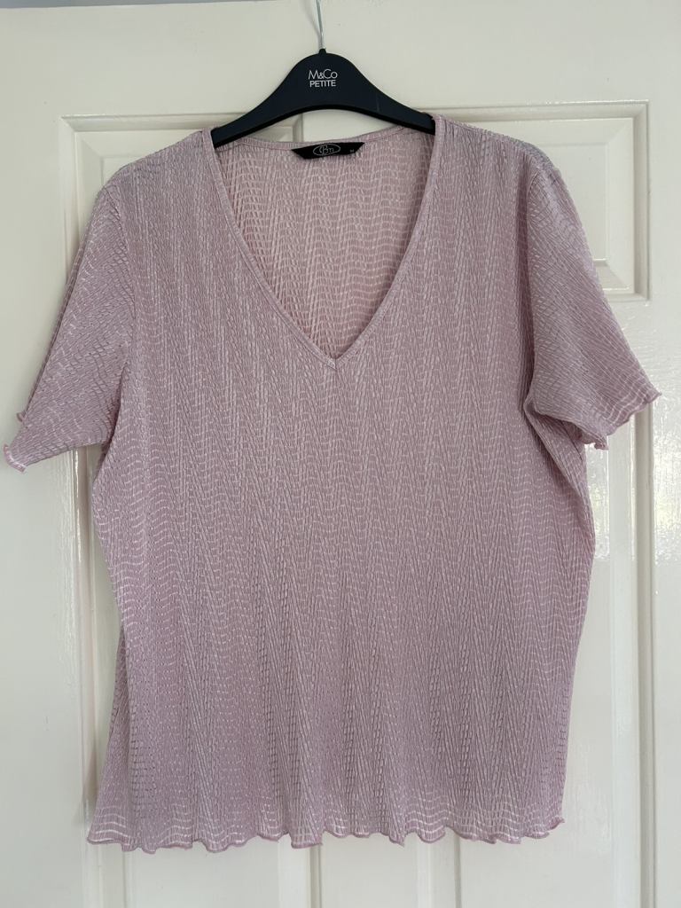 Ladies Bon Marche pink top. 