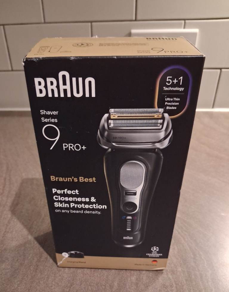 Braun Series 9 PRO+ Electric Shaver - Brand New in Black
