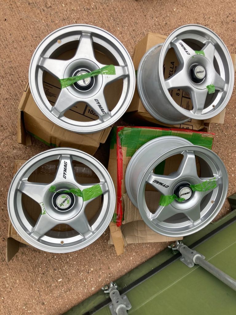 Set of 4 Dymag 7x15 Alloy Wheels & Centre Caps for VW Audi Skoda Seat etc
