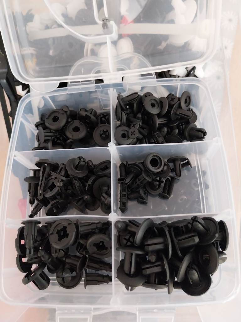 Assorted grommets car clips