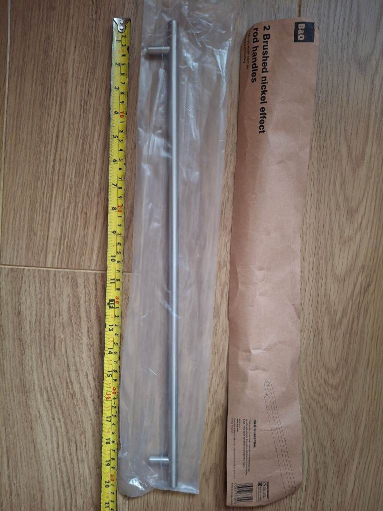 FREE - NEW Kitchen Cabinet Door Handle 45cm Brushed Nickel